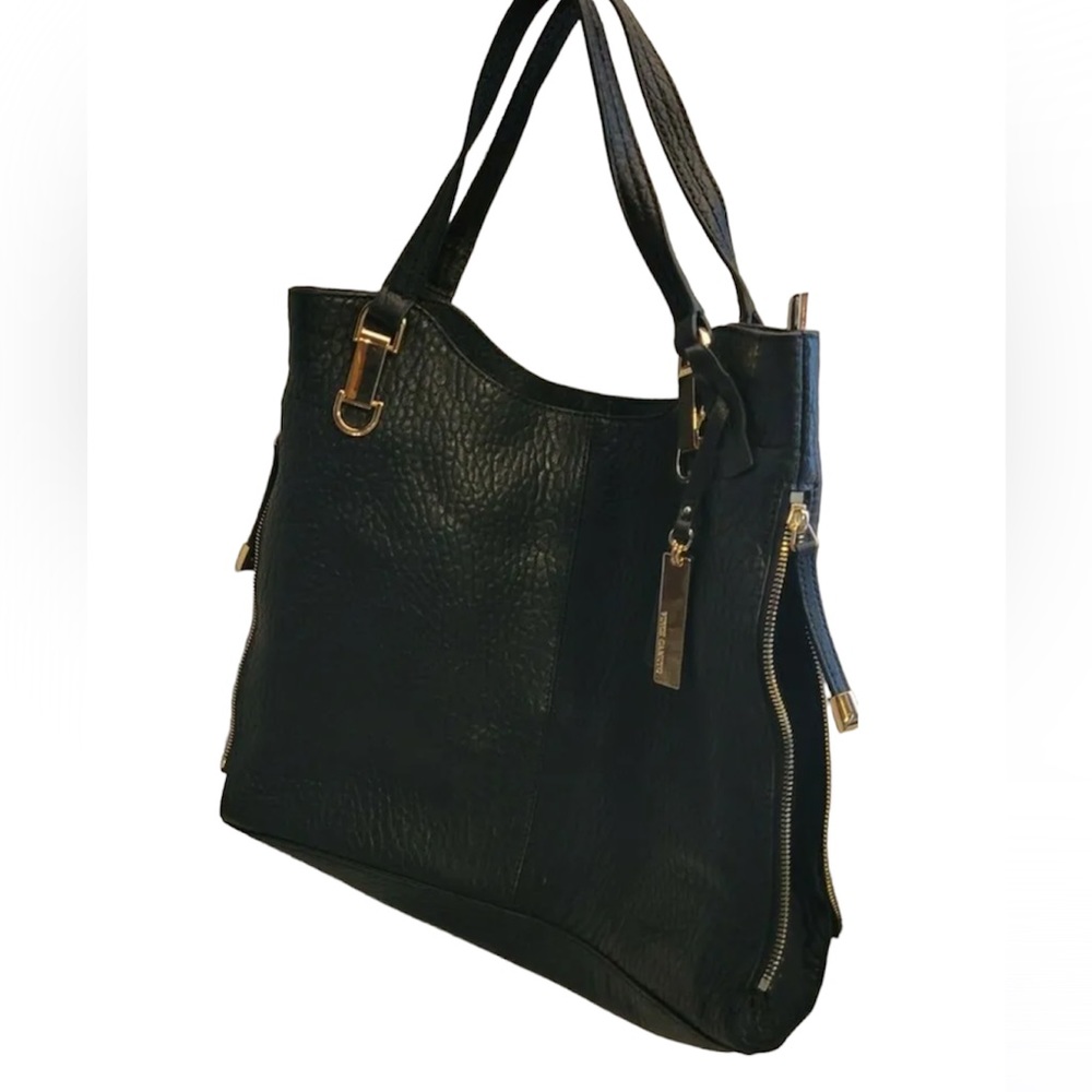 Vince Camuto Lamb Leather Tote Handbag - Eliza - Picture 3 of 5